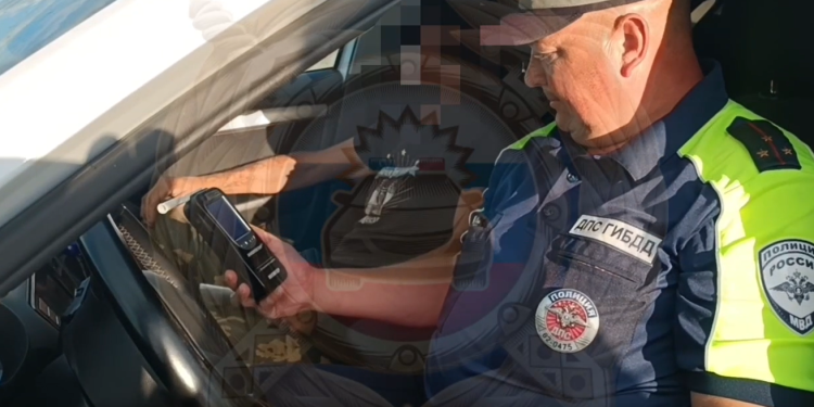 В рязанском Ряжске остановили 46-летнего пьяного водителя на ВАЗ