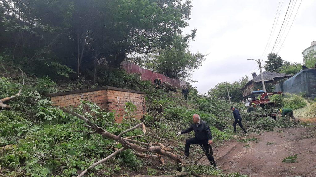 На рязанской улице Садовой началось благоустройство