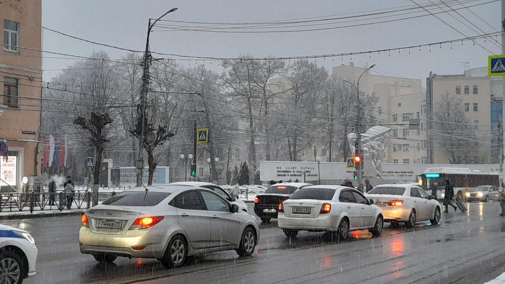 Рязань накрыл снегопад вечером 2 марта