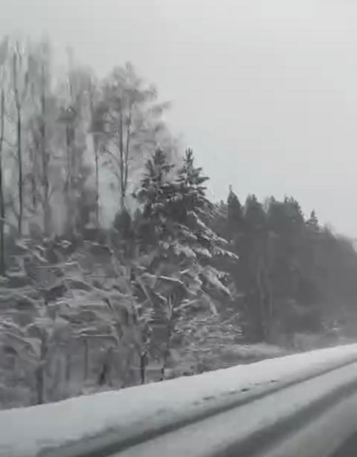 Рязанских водителей предупредили о заснеженной трассе "Касимов - Москва"
