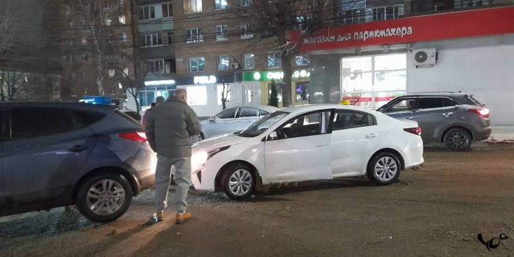 В центре Рязани образовалась пробка из-за ДТП