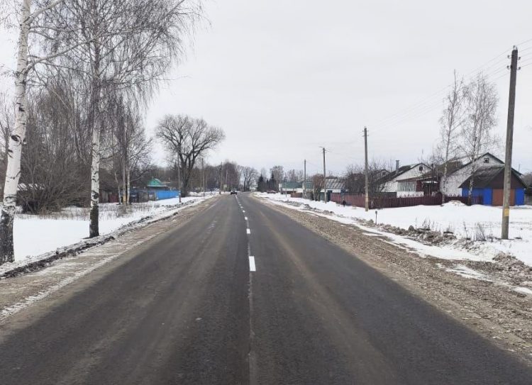 В Ухоловском районе отремонтировали участок автодороги «Ухолово - Богородицкое - Крещено Гаи»