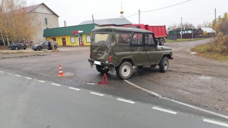 В рязанском Путятине столкнулись УАЗ и грузовик