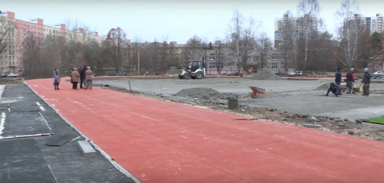 Подрядчик сорвал сроки строительства ФОКа возле рязанской школы №58