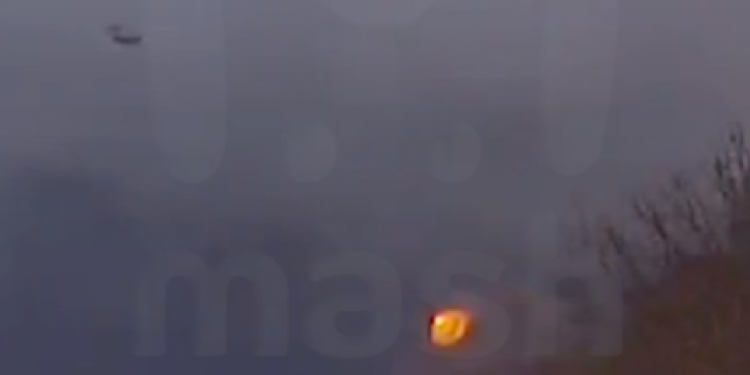 В Сети опубликовали видео момента перехвата беспилотников над Рязанью