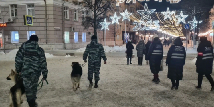 В ночь на 3 декабря в центре Рязани заметили автозаки и кинологов