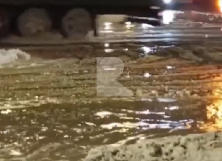 В Рязани залило улицу Новоселов