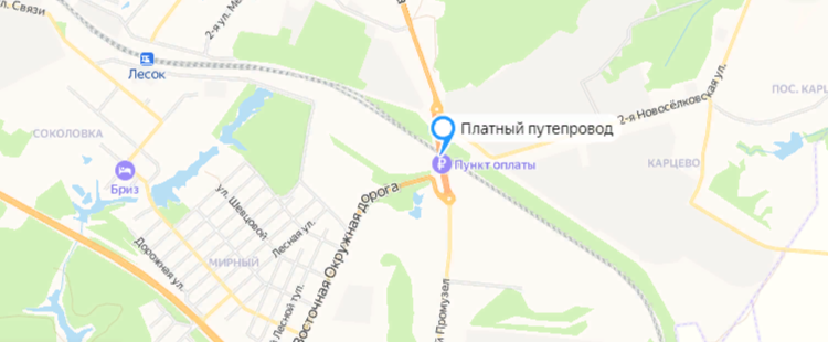 Проезд на путепроводе в рязанском поселке Соколовка станет на три дня бесплатным