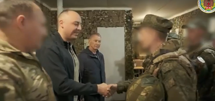 Фомин и Бранов посетили в зоне СВО мобилизованных рязанцев