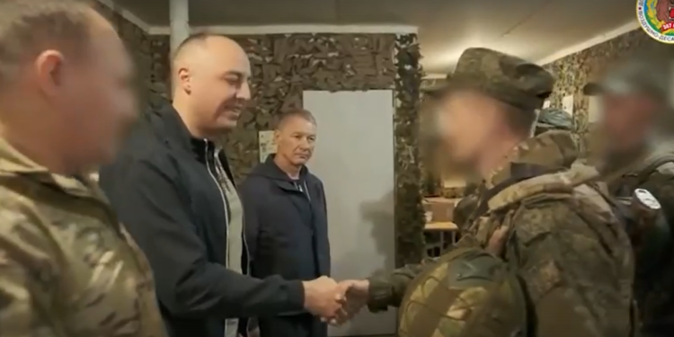 Фомин и Бранов посетили в зоне СВО мобилизованных рязанцев Фомин и Бранов посетили в зоне СВО мобилизованных рязанцев