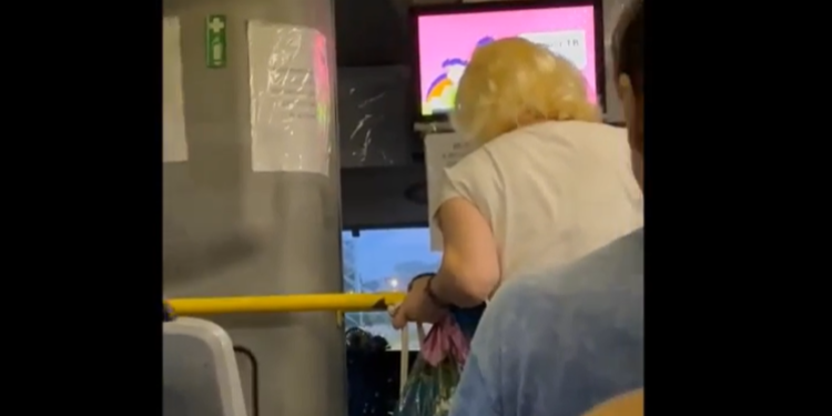 В рязанской маршрутке №49 женщина вела себя неадекватно и мешала водителю