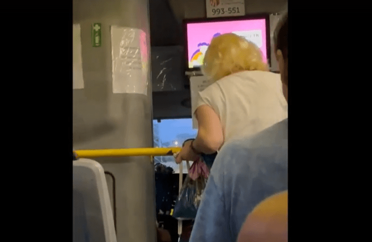 В рязанской маршрутке №49 женщина вела себя неадекватно и мешала водителю