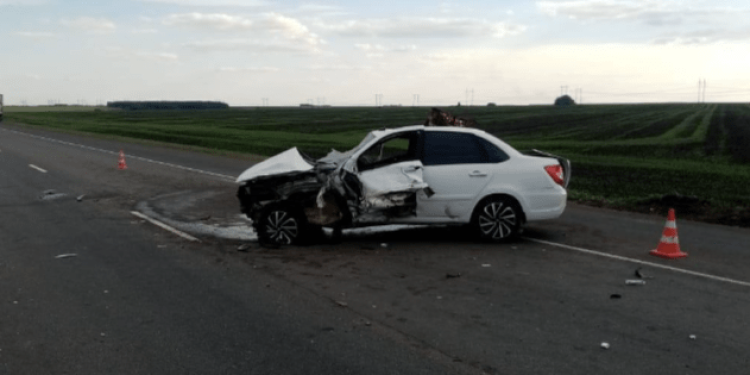 В массовом ДТП в Ряжском районе погиб 31-летний водитель на «Lada Granta»