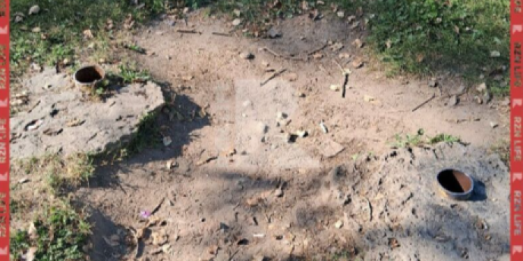 В рязанском поселке Шлаковый неизвестные спилили качели