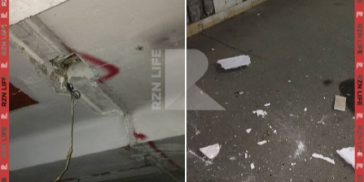 Рязанцы сообщили о разрушении подземного перехода, ведущего к ТД «Барс»