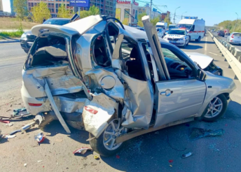 УМВД: в ДТП на Московском шоссе пострадали три человека, в том числе 5-летний ребенок