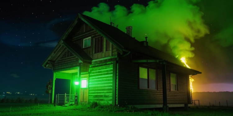 Вечером 8 сентября в рязанском поселке Мехзавода загорелся дачный дом