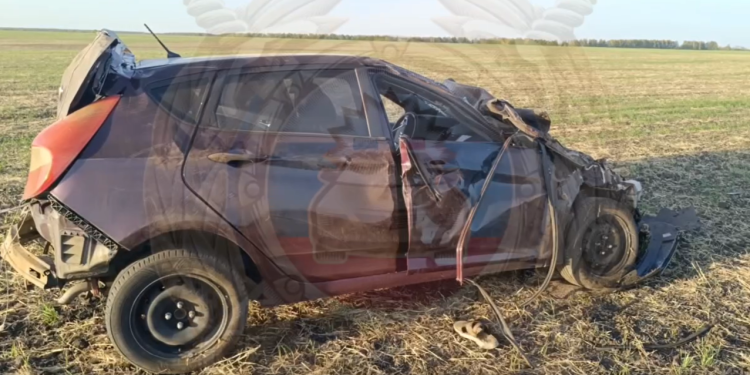 При опрокидывании автомобиля в Ряжском районе погиб 50-летний водитель