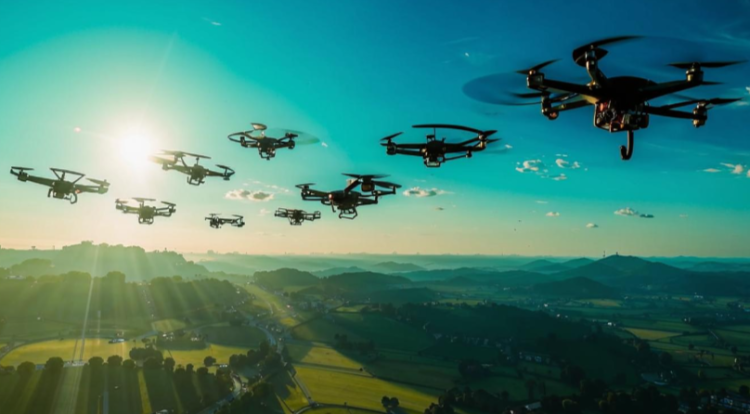 В Спасском районе ситуацию с пожарами контролируют при помощи беспилотника