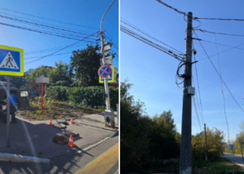 Малков: в центре Рязани начали освобождать опоры уличного освещения от лишних кабелей сетей связи Малков: в центре Рязани начали освобождать опоры уличного освещения от лишних кабелей сетей связи