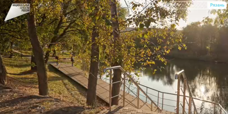 В Рязани завершилось благоустройство парка у Черезовских прудов