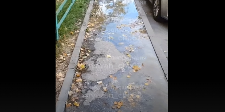 Рязанцы засняли затопленную улицу Вокзальную