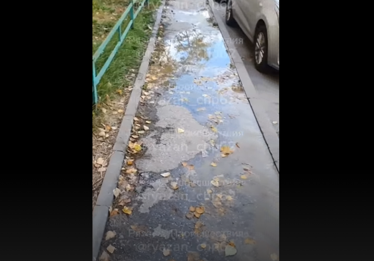 Рязанцы засняли затопленную улицу Вокзальную