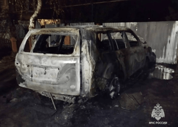В рязанском Касимове сгорел автомобиль