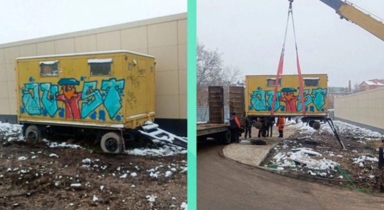 Оставленный у рязанского цирка фургон отправили на стоянку для автохлама