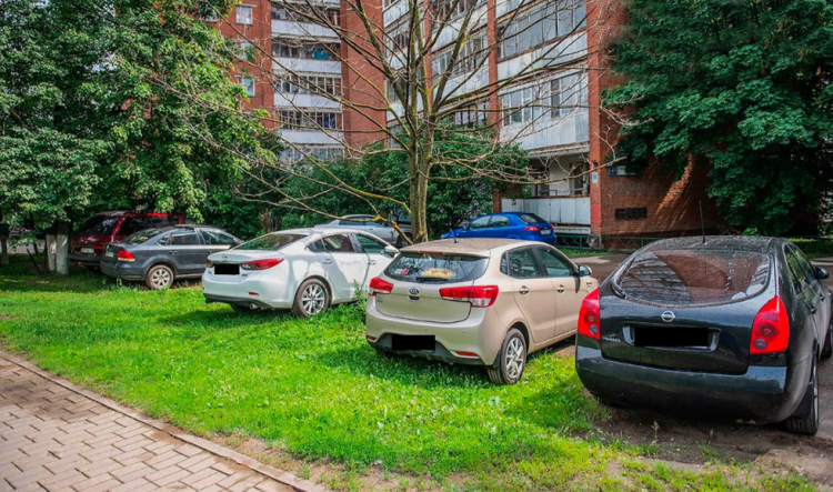 С начала 2024 года в Рязани оштрафованы 3333 водителя, парковавшихся в зеленых зонах