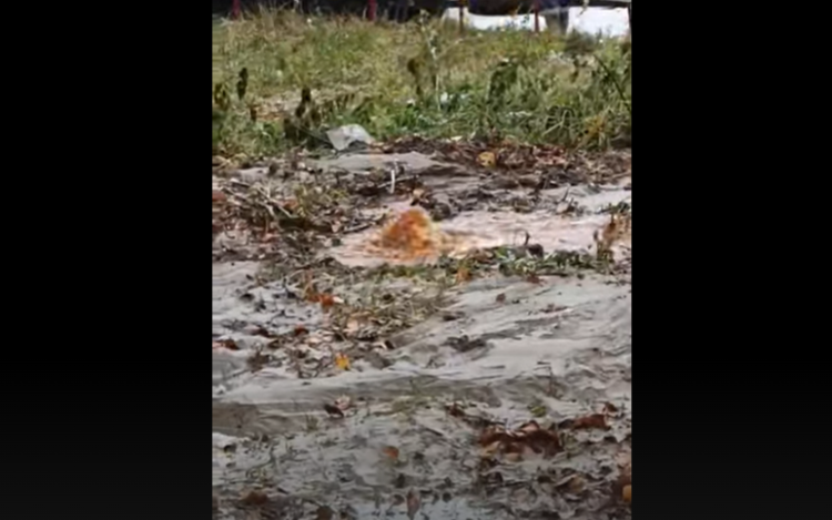 15 ноября на улице Новоселов прорвало водопровод