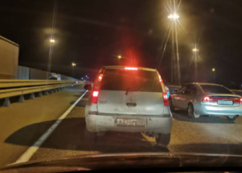 На Южной окружной 20 ноября образовалась пробка из-за ДТП