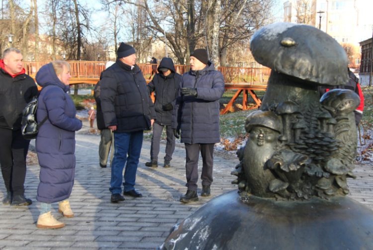 Красов и Артемов обсудили вопросы благоустройства Большого пешеходного маршрута в Рязани