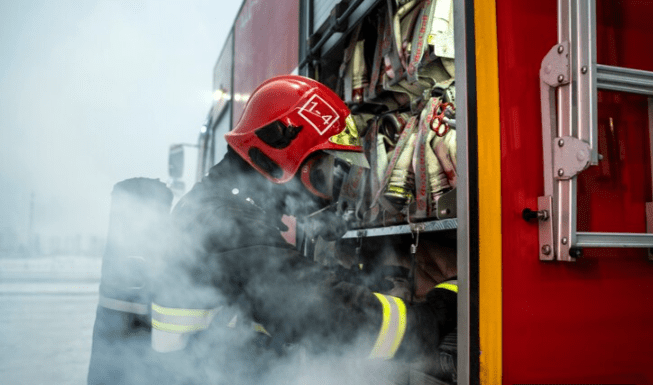 В Рыбновском районе сгорела легковушка
