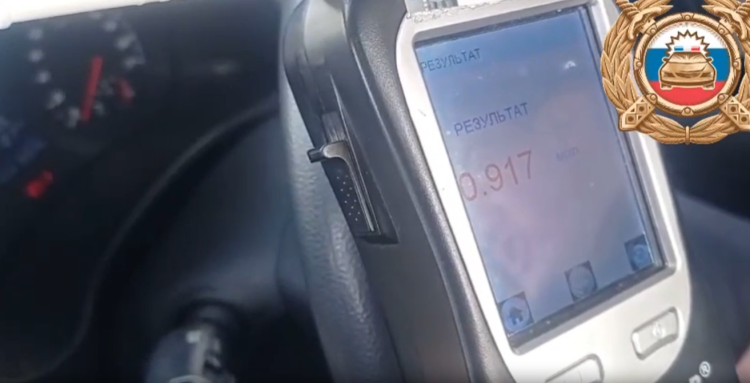 В Ряжском районе полиция задержала 62-летнего пьяного водителя на ВАЗ