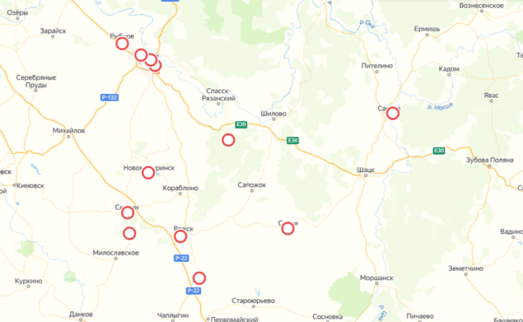 В Рязанской области составили интерактивная карта с объектами по благоустройству