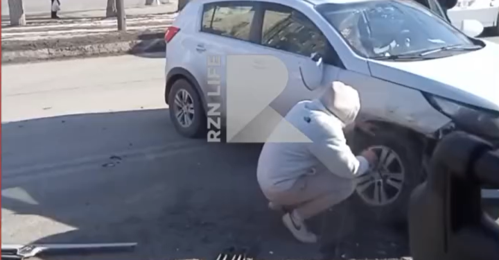 В Сети появилось видео с места массового ДТП на улице Циолковского