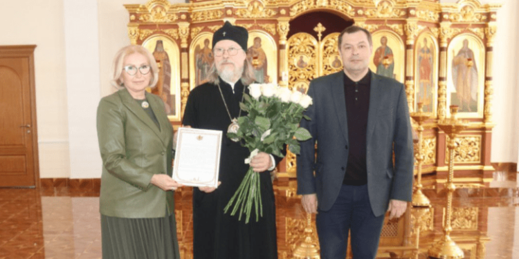 Артемов и Панфилова поздравили митрополита Рязанского Марка с 61-летием