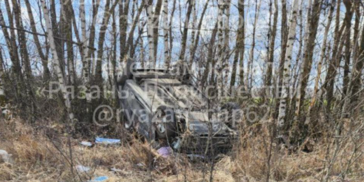 В ДТП с перевернувшемся автомобилем в Рязани пострадали женщина и ребенок