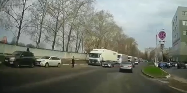 В Сети появилось видео ДТП на Михайловском шоссе