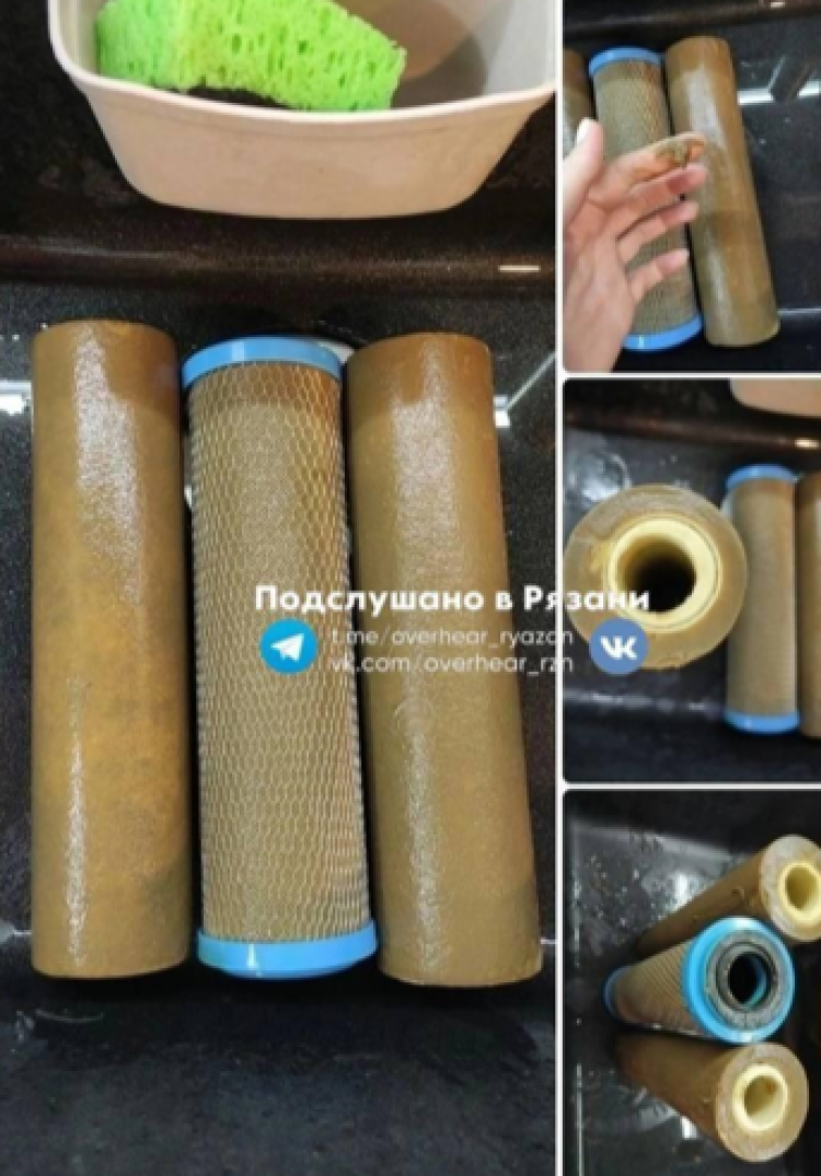 Рязанцы пожаловались на грязную воду, которая течет из-под крана