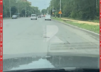 Рязанские водители пожаловались на плохую дорогу около Советско-Польского парка братства по оружию Рязанские водители пожаловались на плохую дорогу около Советско-Польского парка братства по оружию