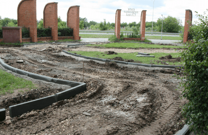 В рязанском парке Морской Славы началось благоустройство