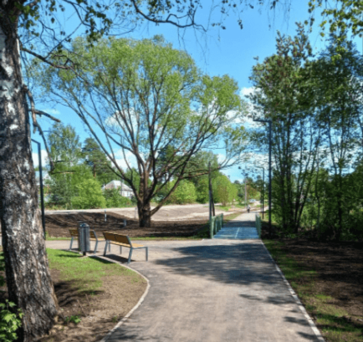 Малков: в рязанских Спас-Клепиках завершили благоустройство пешеходной зоны