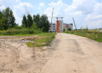 К рязанской школе в Олимпийском городке начали строить дорогу