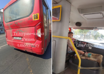 Рязанцы пожаловались на хамство водителя маршрутки №88