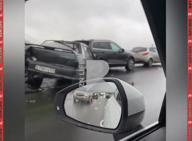 На Северной окружной дороге в Рязани произошло массовое ДТП