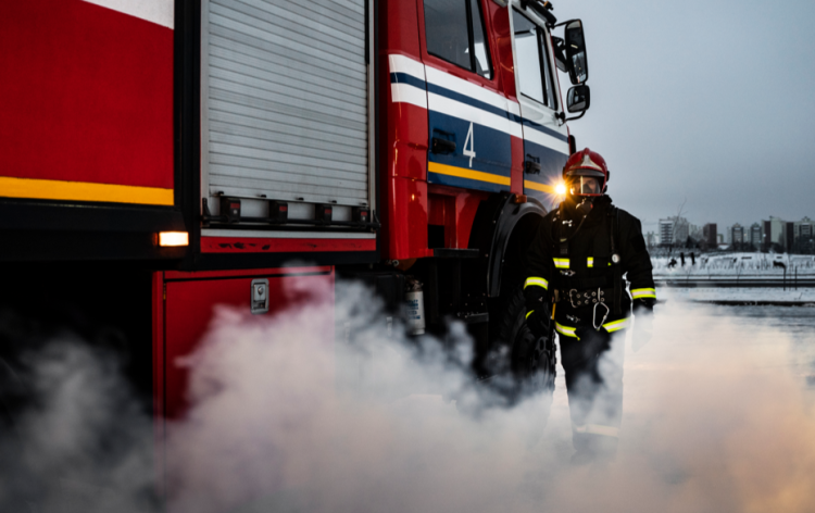 В рязанском Скопине загорелась квартира