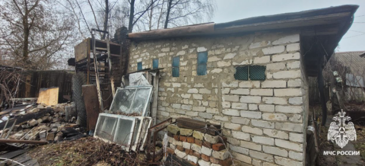 В Сасовском округе горела хозпостройка