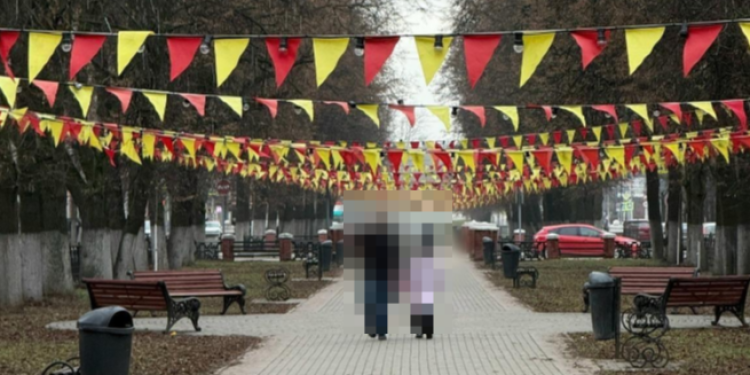 Рязанец остался недоволен гирляндами, которые свисают слишком низко